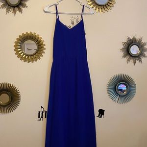 Blue long dress